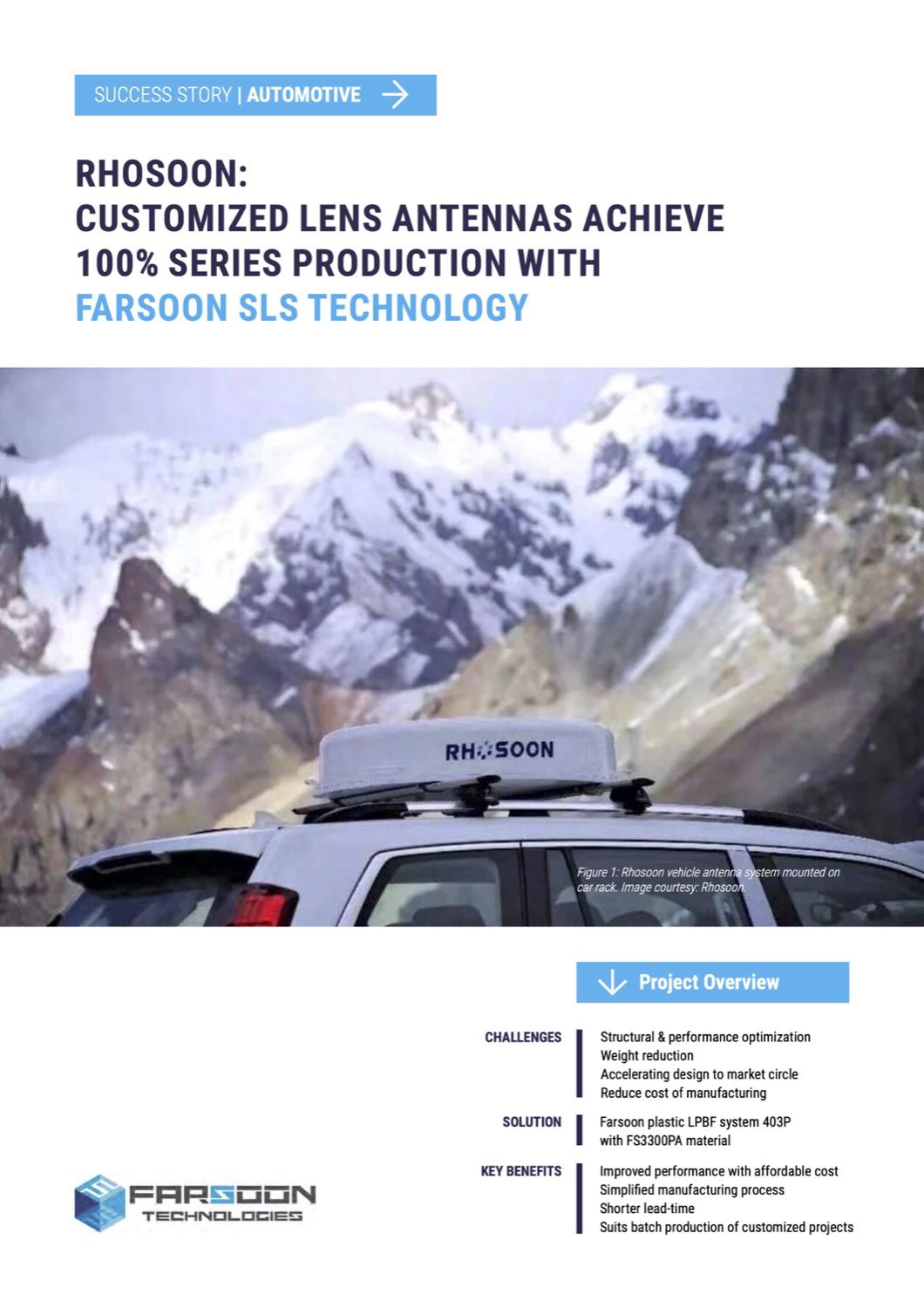 Farsoon_Success_Story_Automotive_Rhosoon_Customized_Lens_Antennas_Series_Production
